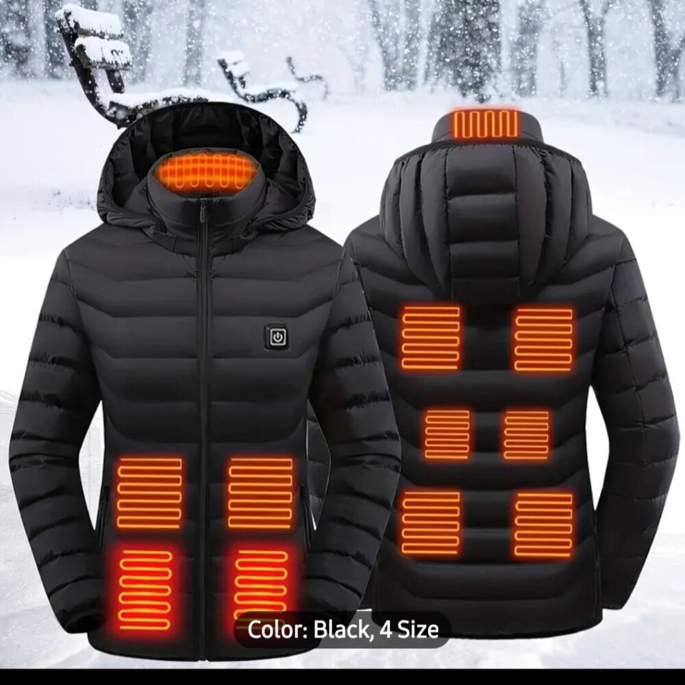 Usb heated puffer coat